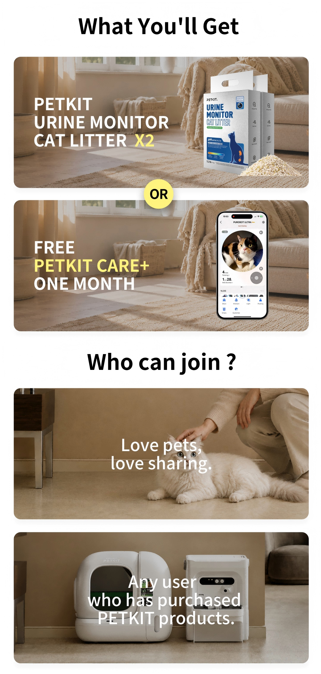 PETKIT campaign poster middle section